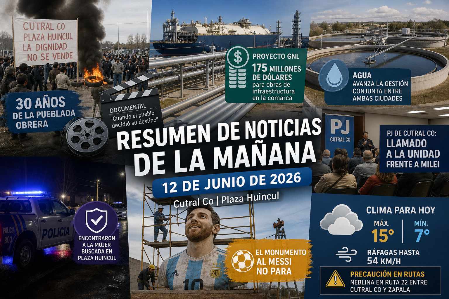Resumen de noticias de la mañana – 12 de junio de 2026